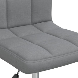 vidaXL Swivel Dining Chair Light Grey Fabric
