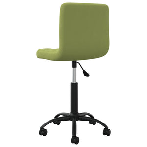 vidaXL Chaise de salle à manger pivotante Vert clair Velours