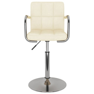 vidaXL Chaise de salle à manger crème tissu