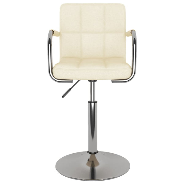 vidaXL Chaise de salle à manger crème tissu