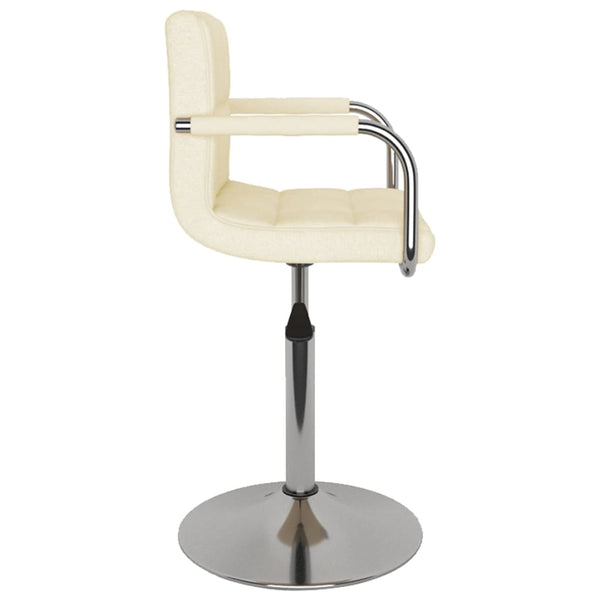 vidaXL Chaise de salle à manger crème tissu