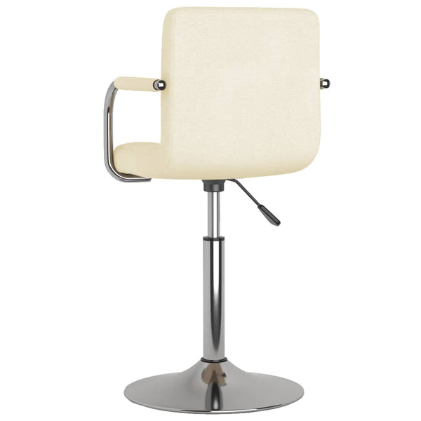 vidaXL Chaise de salle à manger crème tissu