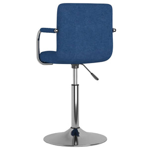 vidaXL Chaise de salle à manger bleue en tissu