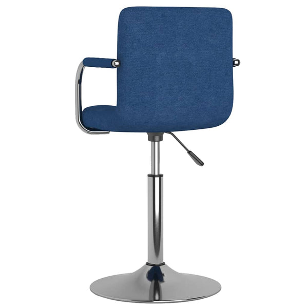 vidaXL Chaise de salle à manger bleue en tissu