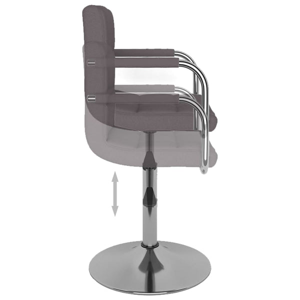 vidaXL Chaise de salle à manger Taupe Tissu