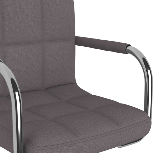 vidaXL Chaise de salle à manger Taupe Tissu