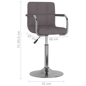 vidaXL Chaise de salle à manger Taupe Tissu