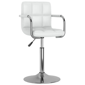 vidaXL Chaise de salle à manger similicuir blanc