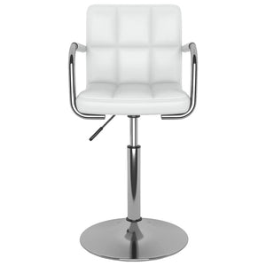 vidaXL Chaise de salle à manger similicuir blanc