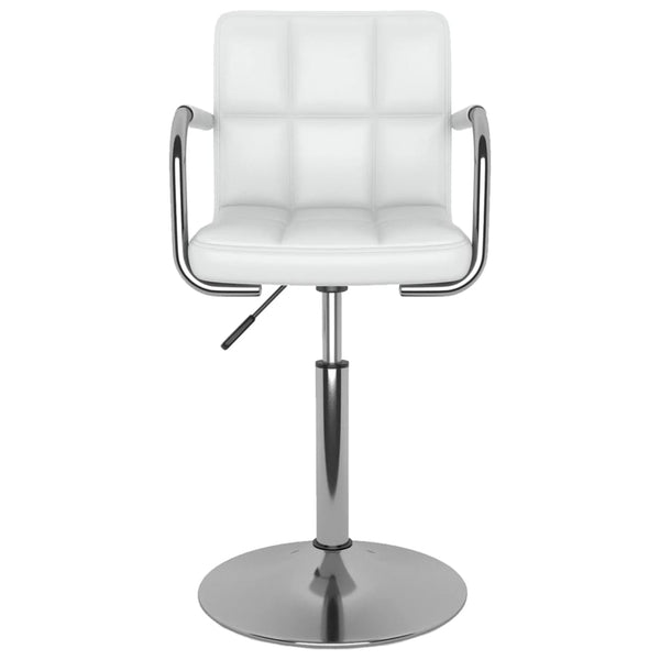 vidaXL Chaise de salle à manger similicuir blanc