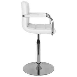 vidaXL Chaise de salle à manger similicuir blanc