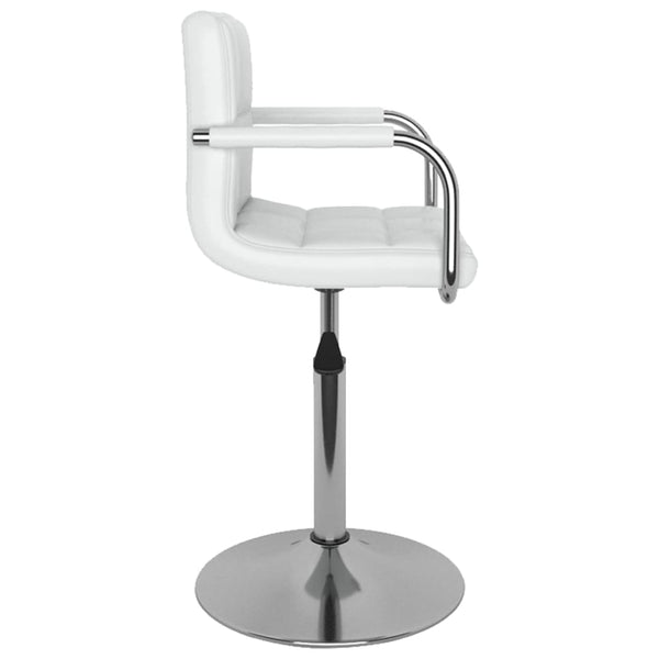 vidaXL Chaise de salle à manger similicuir blanc