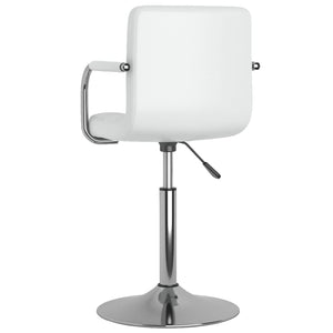 vidaXL Chaise de salle à manger similicuir blanc