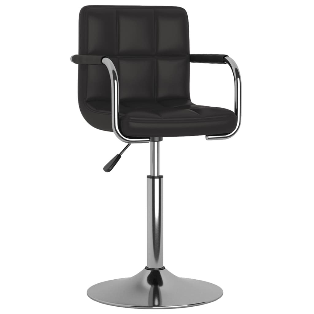vidaXL Dining Chair Black Faux Leather