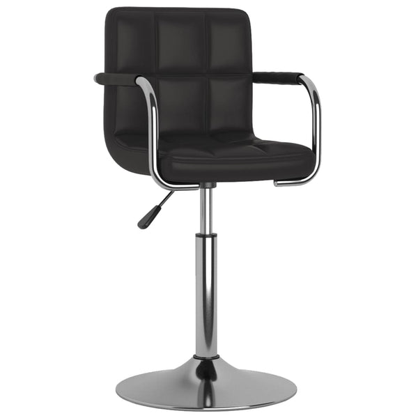 vidaXL Dining Chair Black Faux Leather