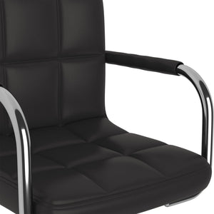 vidaXL Dining Chair Black Faux Leather