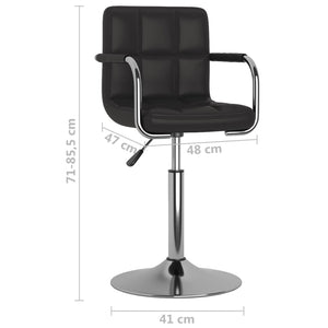 vidaXL Dining Chair Black Faux Leather