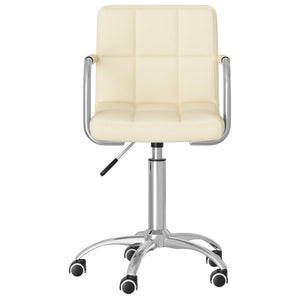 Esszimmerstuhl Drehbar Creme Stoff