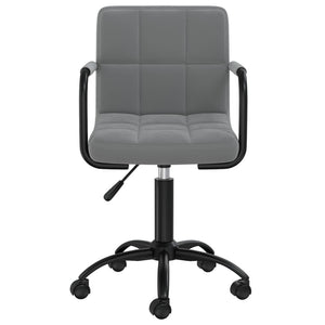 vidaXL Chaises de salle à manger 4 pcs pivotantes velours gris foncé