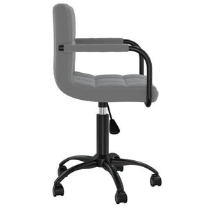 vidaXL Chaises de salle à manger 4 pcs pivotantes velours gris foncé