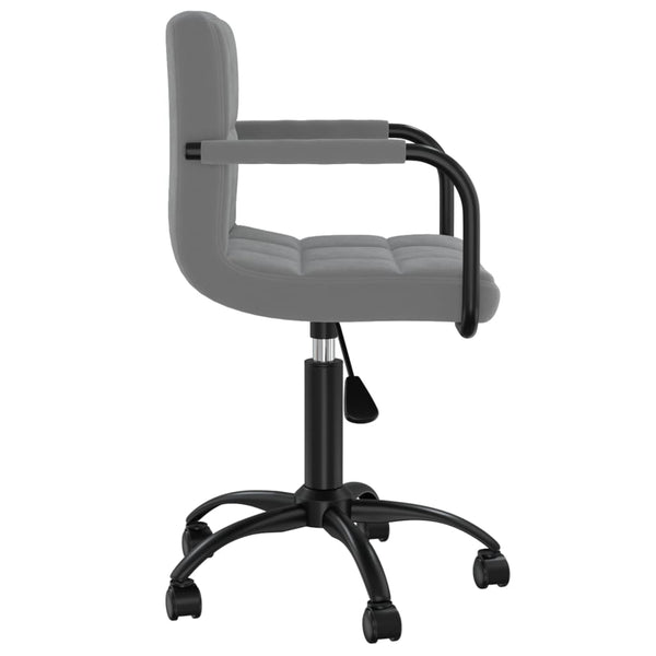 vidaXL Chaises de salle à manger 4 pcs pivotantes velours gris foncé