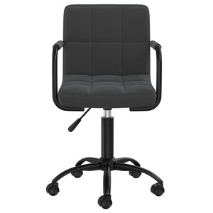 vidaXL Chaises de salle à manger pivotantes 6 pcs Velours noir