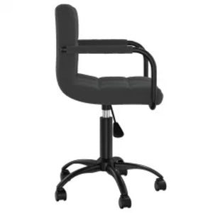 vidaXL Chaises de salle à manger pivotantes 6 pcs Velours noir