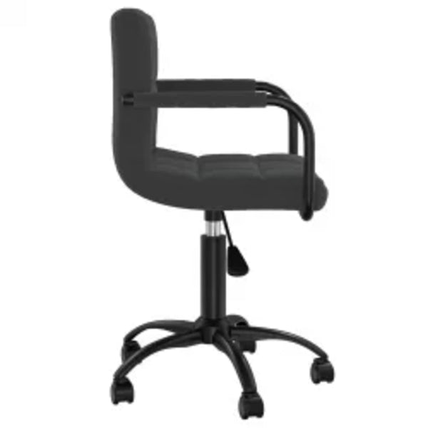 vidaXL Chaises de salle à manger pivotantes 6 pcs Velours noir