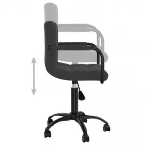 vidaXL Chaises de salle à manger pivotantes 6 pcs Velours noir