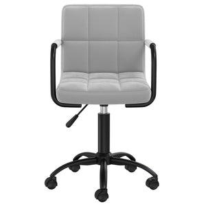 vidaXL Dining Chairs 6 pcs Swivel Light Gray Velvet