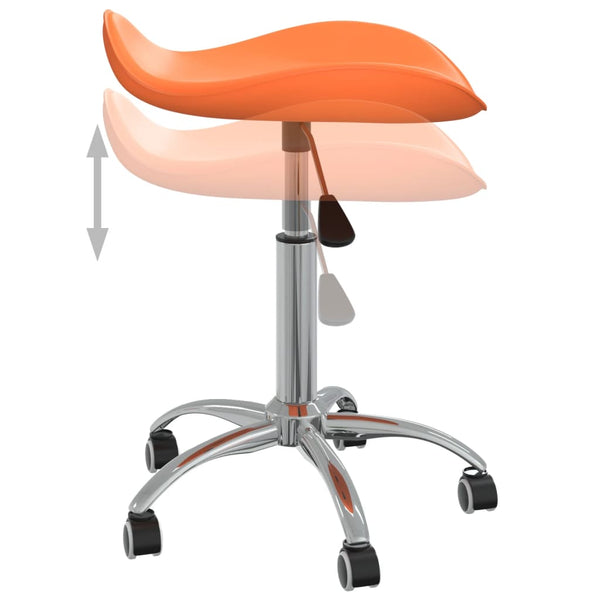 Bürostuhl Orange Kunstleder