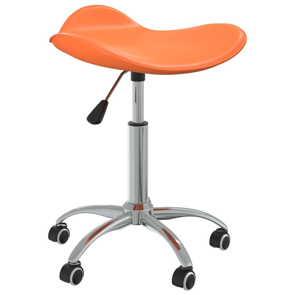 Esszimmerstuhl Drehbar Orange Kunstleder