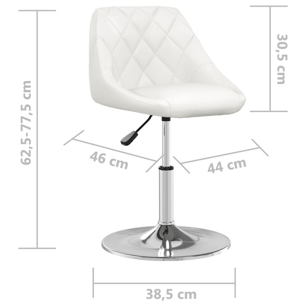 Barhocker Weiß Kunstleder