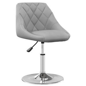 vidaXL Dining Chairs 4 pcs Swivel Light Grey Velvet