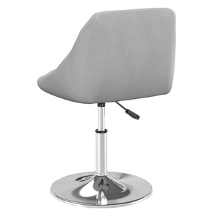 vidaXL Chaises de salle à manger 6 pcs pivotantes velours gris clair