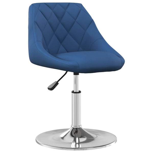 vidaXL Chaises de salle à manger 6 pcs pivotantes velours bleu