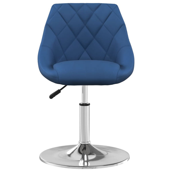 vidaXL Chaises de salle à manger 6 pcs pivotantes velours bleu