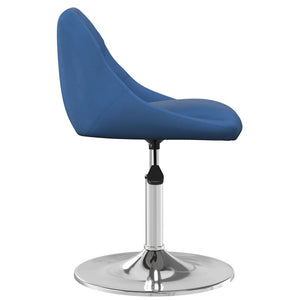vidaXL Chaises de salle à manger 6 pcs pivotantes velours bleu