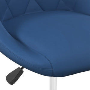 vidaXL Chaises de salle à manger 6 pcs pivotantes velours bleu