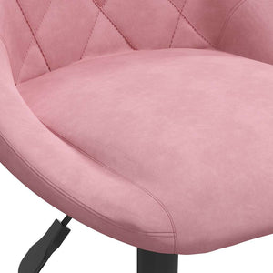 Esszimmerstühle 4 Stk. Drehbar Rosa Samt