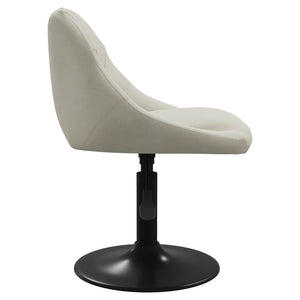 Esszimmerstühle 6 Stk. Drehbar Creme Samt