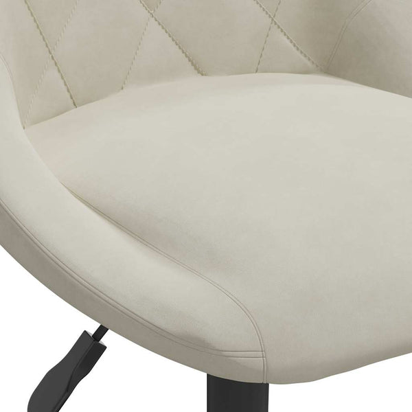 Esszimmerstühle 6 Stk. Drehbar Creme Samt