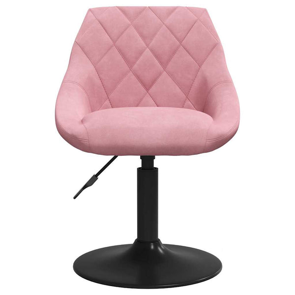 Esszimmerstühle 6 Stk. Drehbar Rosa Samt