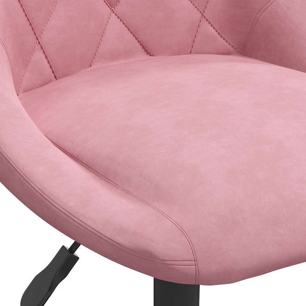 Esszimmerstühle 6 Stk. Drehbar Rosa Samt