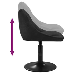 vidaXL Dining Chair Black Velvet