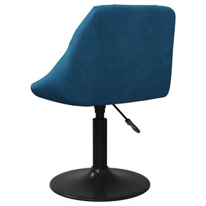 Esszimmerstuhl Blau Samt