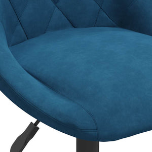 Esszimmerstuhl Blau Samt