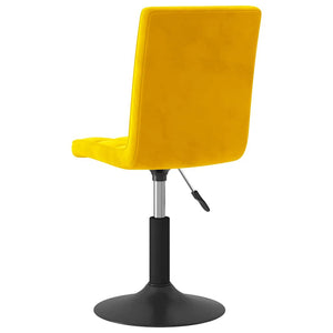 Esszimmerstühle 4 Stk. Drehbar Senfgelb Samt