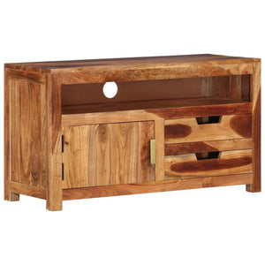 vidaXL Meuble TV 90x34,5x50 cm Bois d'Acacia Massif