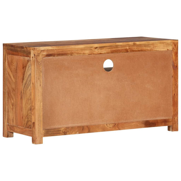vidaXL Meuble TV 90x34,5x50 cm Bois d'Acacia Massif